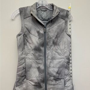 Slazenger Golf Womens XS Gray Quilted Puffer Vest Full Zip